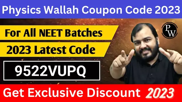 Physics Wallah Coupon Code for NEET