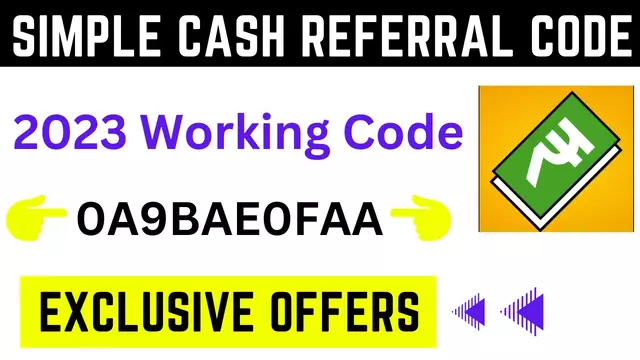 simple cash referral code