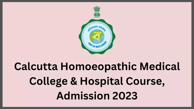 Calcutta Homoeopathic Medical College & Hospital Course, Admission